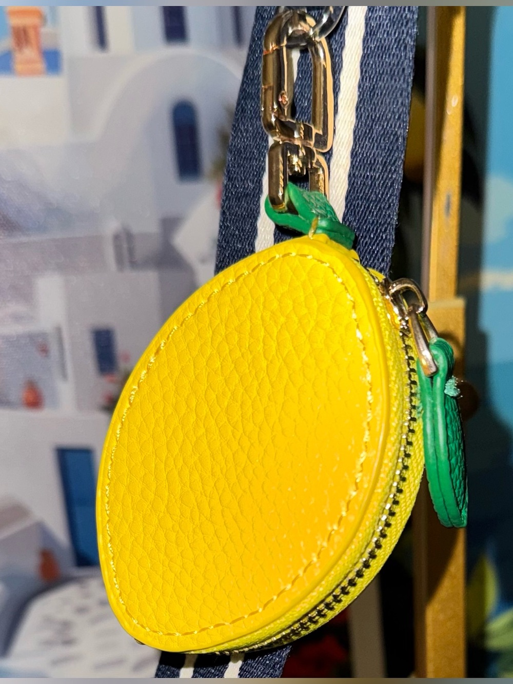 Unbranded Yellow Lemon Coin Pouch Charm NEW in package